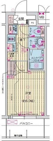 プレサンス緑橋ソレアスの間取り画像