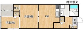 マンション栂森の間取り画像