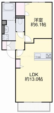 ハイム綾Bの間取り画像