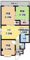 第一寺方ハイツの間取り画像