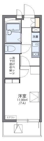 レオパレスリモーネⅣの間取り画像