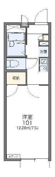 レオパレスマインリーベの間取り画像