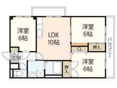 ドミール庚午北の間取り画像