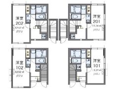 レオネクストカーザ アサカの間取り画像