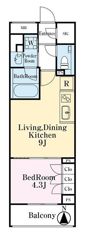 オープンレジデンシア三軒茶屋の間取り画像