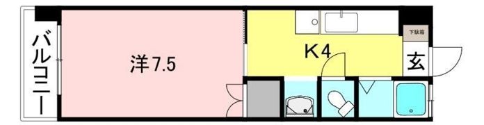 吉野マンションの間取り画像