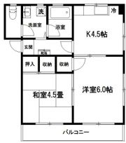 コーポレート北栄の間取り画像