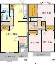 アロマコート Dの間取り画像
