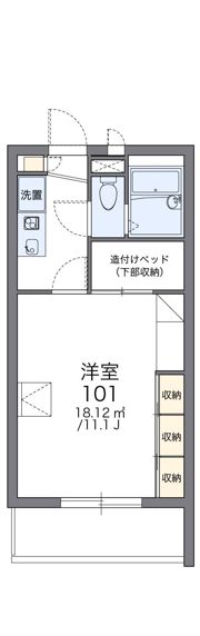 レオパレス蘇我加藤の間取り画像