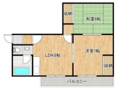 泰平コーポの間取り画像