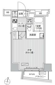 コスモグランス南品川の間取り画像