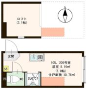 ハーモニーテラス新小岩Ⅱの間取り画像