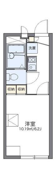 レオパレスハマ56ルビ第3の間取り画像