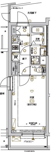 FRONTIER TAPP横浜大口の間取り画像