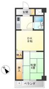ハイツ角谷の間取り画像