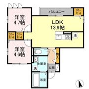 アンジュール高島平Ⅰの間取り画像