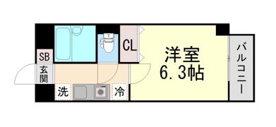 アストレア豊中清風荘の間取り画像