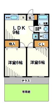 パレスのばらの間取り画像