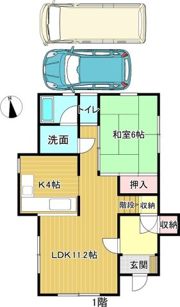 広畑貸家西の間取り画像