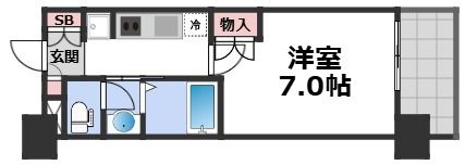 クレストコート靱公園の間取り画像