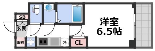 プレサンスOSAKA DOMECITYスクエアの間取り画像