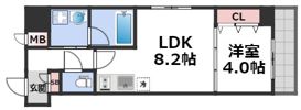 南堀江プライマリーワンの間取り画像
