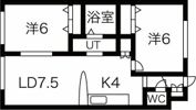 イーストウォームスの間取り画像