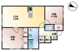 セントロイエル東中津の間取り画像