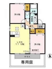 セジュール札元 B棟の間取り画像