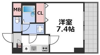 グラマシー心斎橋東の間取り画像