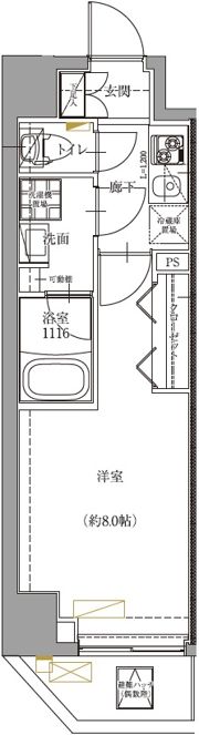 ユリカロゼ五反野の間取り画像