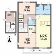 ヴィラーチェ N Ⅰ棟の間取り画像