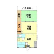 福元アパートの間取り画像