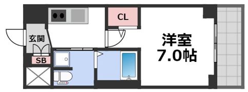 ラシーヌ天王寺町南の間取り画像