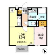 フォルティーノしののいⅡの間取り画像