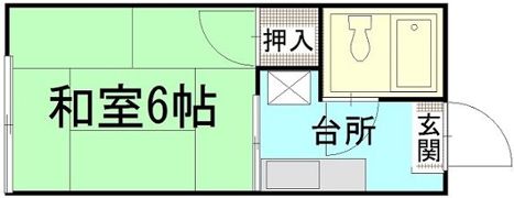 ホワイトハイツ中原Aの間取り画像