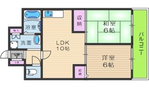 八戸ノ里レジデンスの間取り画像