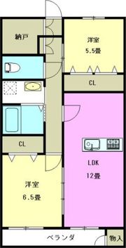 啓周マンションの間取り画像