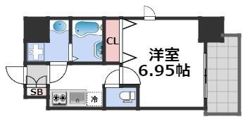 フォーリアライズ難波シエロの間取り画像