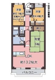 オルテンシアKOBEの間取り画像
