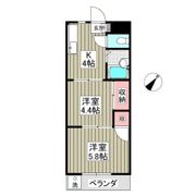 宮根第Ⅱコーポの間取り画像