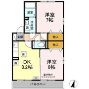 ポラリス B棟の間取り画像