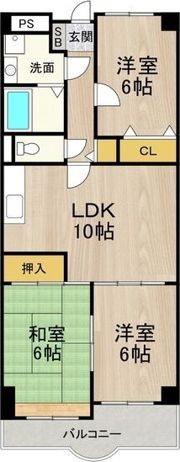 センターロイヤルの間取り画像