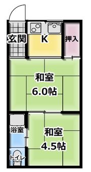 美保マンションの間取り画像