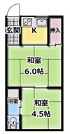 美保マンションの間取り画像