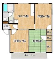 アルティームBの間取り画像