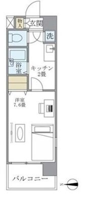 イーストコート芝の間取り画像