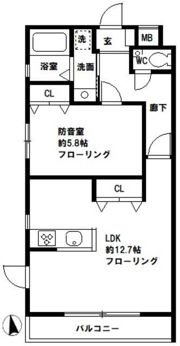 Gainesville2号館の間取り画像
