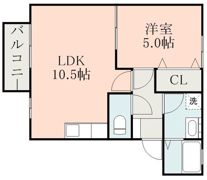 プラシードSSの間取り画像