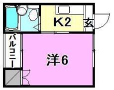 コーポ第一・第二此花の間取り画像